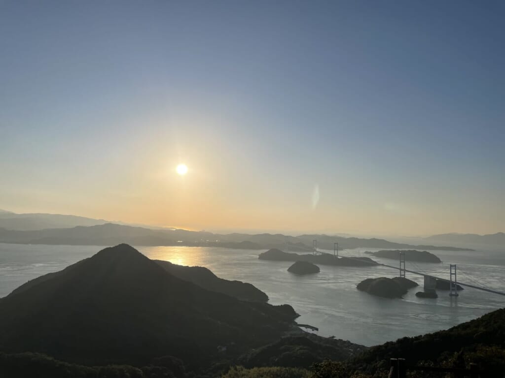 四国今治と大島に架かる来島海峡大橋