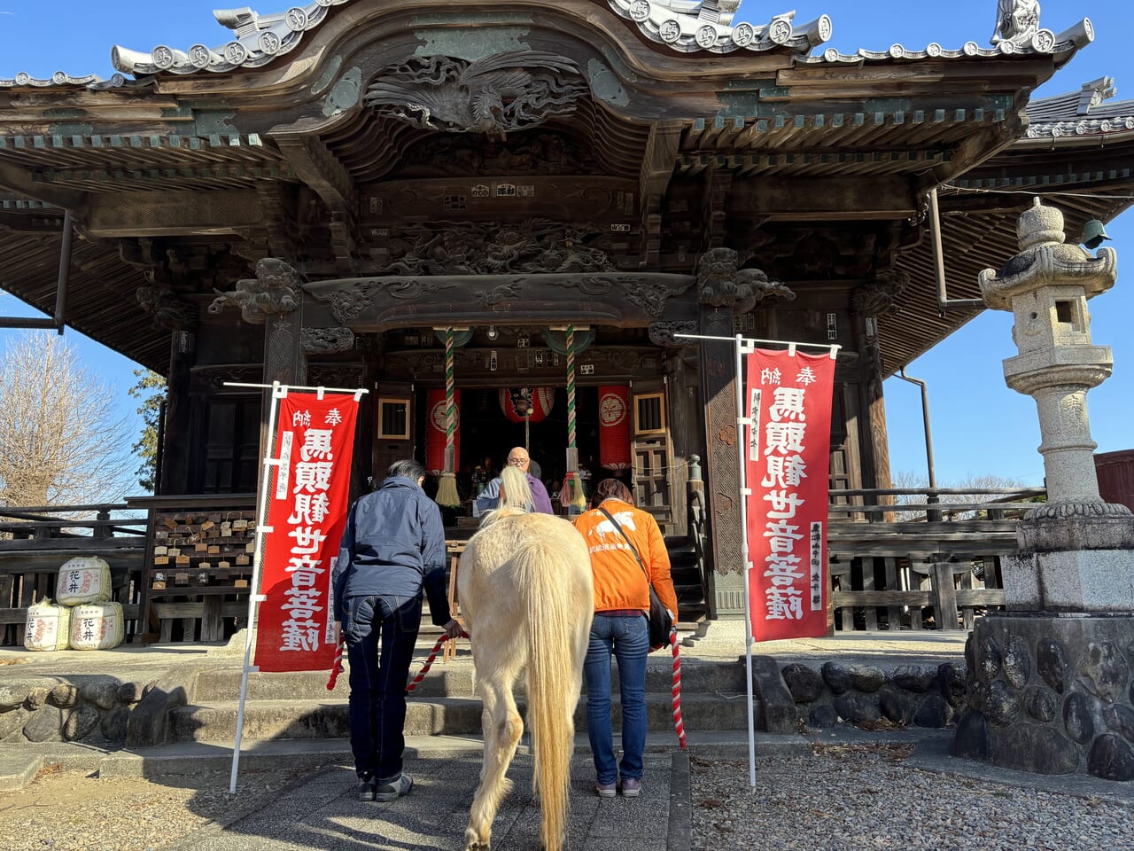 お馬と一緒に安全祈願