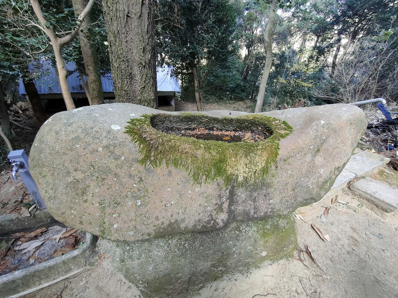 船山神社の水盤